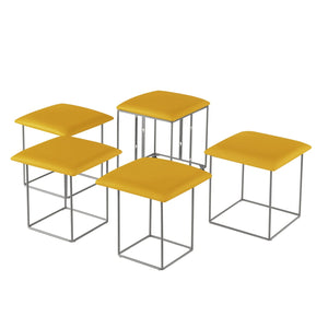 Brisa 5 Piece Nesting Ottoman/Stool Set