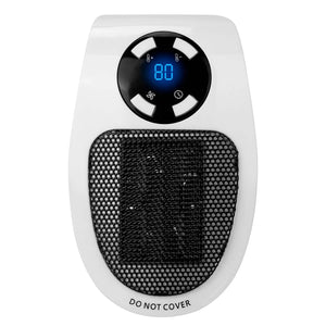 500W Portable Heater Fan Wall Outlet with Remote Control