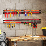 18 Inch Magnetic Tool Holder Strip with Mounting Screws-Red