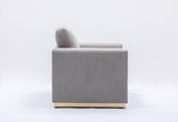 Valin - Linen Loveseat For Living Room - Gray by Couch.com