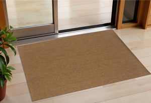 2' X 4' Tan Stain Resistant Indoor Outdoor Area Rug