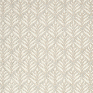 9' X 12' Ivory And Grey Floral Stain Resistant Non Skid Area Rug