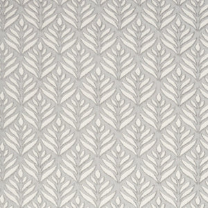 9' X 12' Grey Floral Stain Resistant Non Skid Area Rug