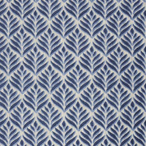 6' X 9' Blue Floral Stain Resistant Non Skid Area Rug