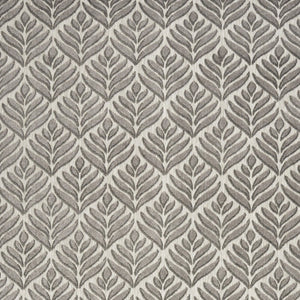 6' X 9' Charcoal Floral Stain Resistant Non Skid Area Rug