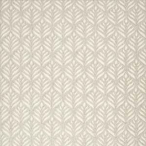 4' X 6' Ivory And Grey Floral Stain Resistant Non Skid Area Rug