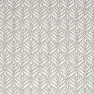 6' X 9' Grey Floral Stain Resistant Non Skid Area Rug