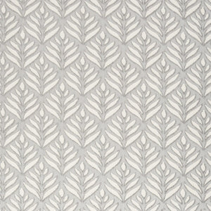 7' X 10' Grey Floral Stain Resistant Non Skid Area Rug