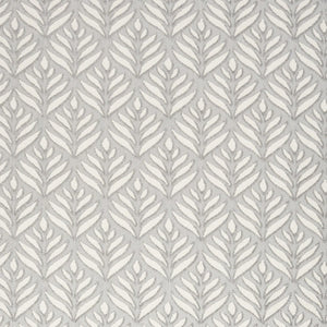 5' X 8' Grey Floral Stain Resistant Non Skid Area Rug