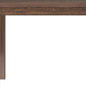 63" Espresso Solid Wood Dining Table