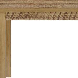 35" Gray Solid Wood Dining Table