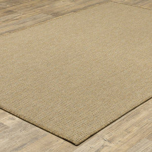4' X 6' Beige Stain Resistant Indoor Outdoor Area Rug