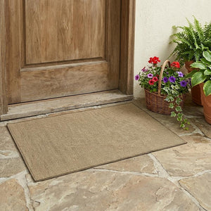 2' X 4' Tan Stain Resistant Indoor Outdoor Area Rug