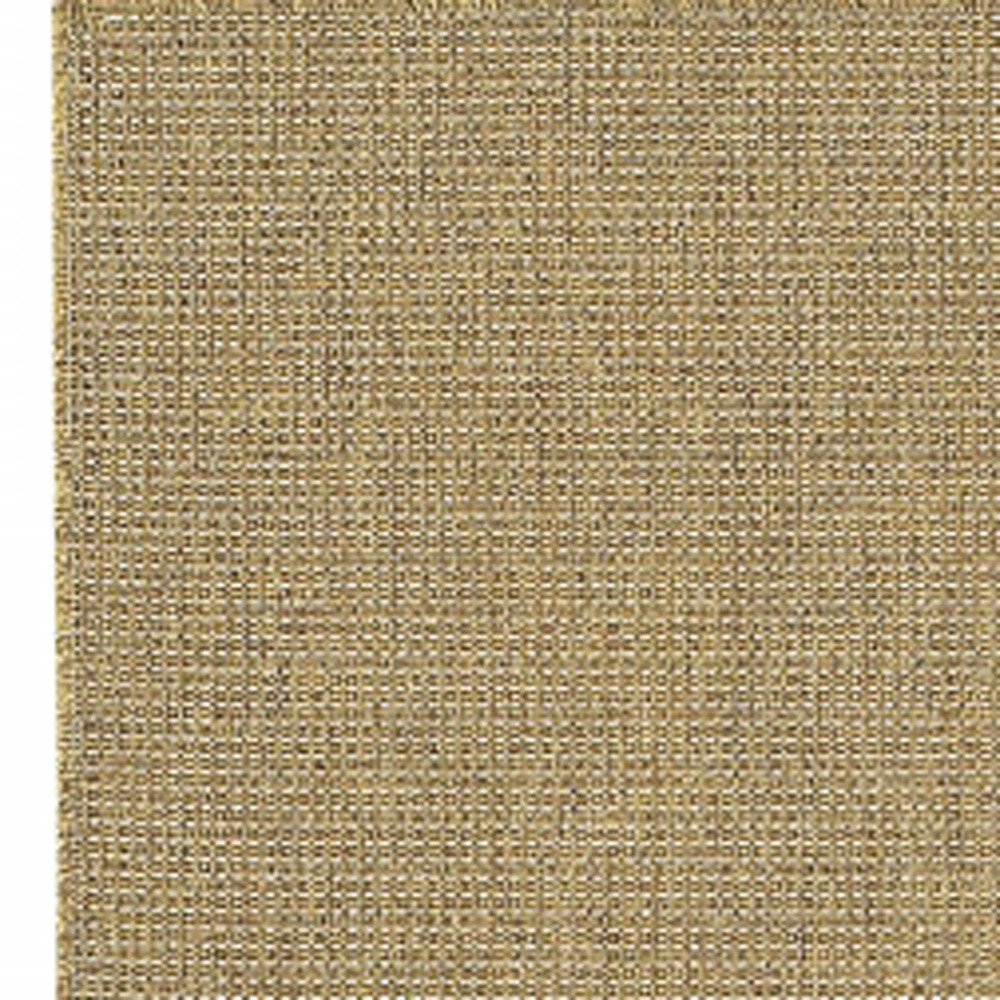 2' X 8' Tan Stain Resistant Indoor Outdoor Area Rug