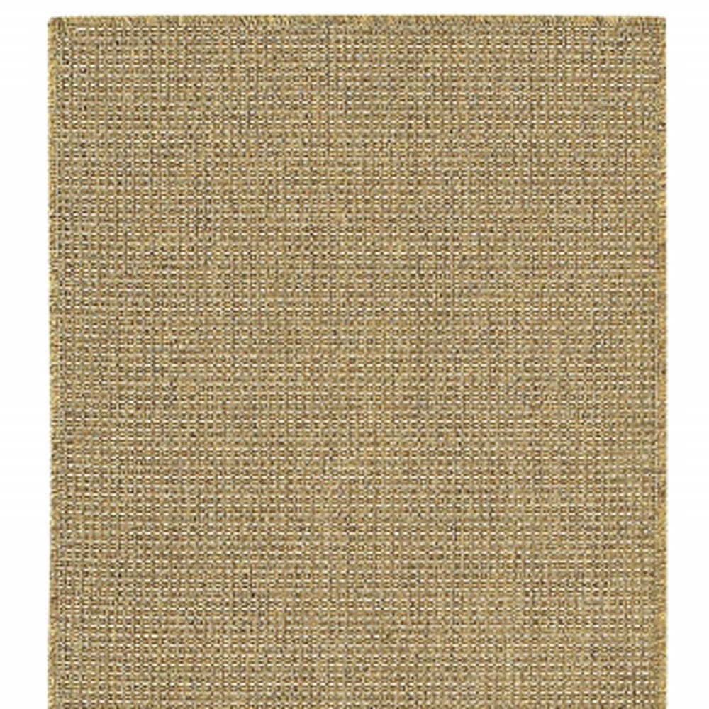 2' X 8' Tan Stain Resistant Indoor Outdoor Area Rug