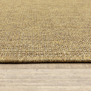 2' X 8' Tan Stain Resistant Indoor Outdoor Area Rug
