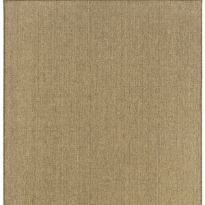 5' X 8' Tan Stain Resistant Indoor Outdoor Area Rug