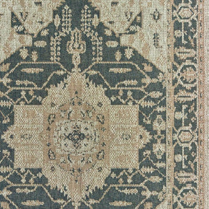 8' X 10' Gray Oriental Stain Resistant Indoor Outdoor Area Rug