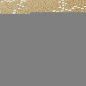 7' X 10' Tan Geometric Stain Resistant Indoor Outdoor Area Rug