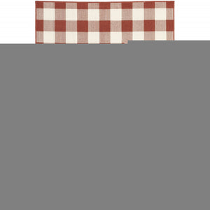 2' X 3' Red and Ivory Geometric Stain Resistant Indoor Outdoor Area Rug
