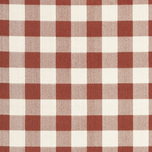 7' X 10' Red and Ivory Geometric Stain Resistant Indoor Outdoor Area Rug