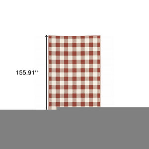 9' X 13' Red And Ivory Geometric Indoor Outdoor Area Rug