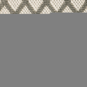 5' X 7' Beige Geometric Stain Resistant Indoor Outdoor Area Rug