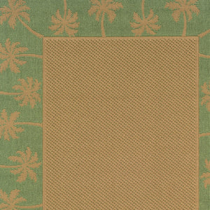 9' X 13' Beige Stain Resistant Indoor Outdoor Area Rug