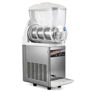 507 oz Commercial Slushy Machine Single Tank No Ice Needed-Silver