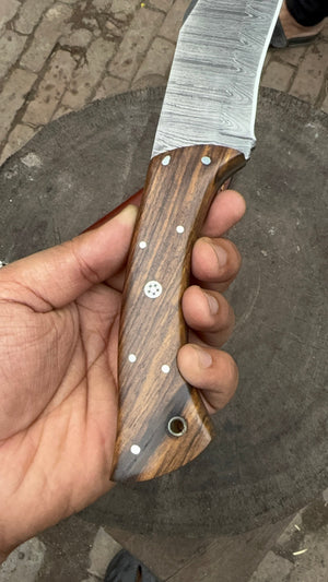 Professional Carving Knife 6 Inch Blade Wooden Handle Tool
