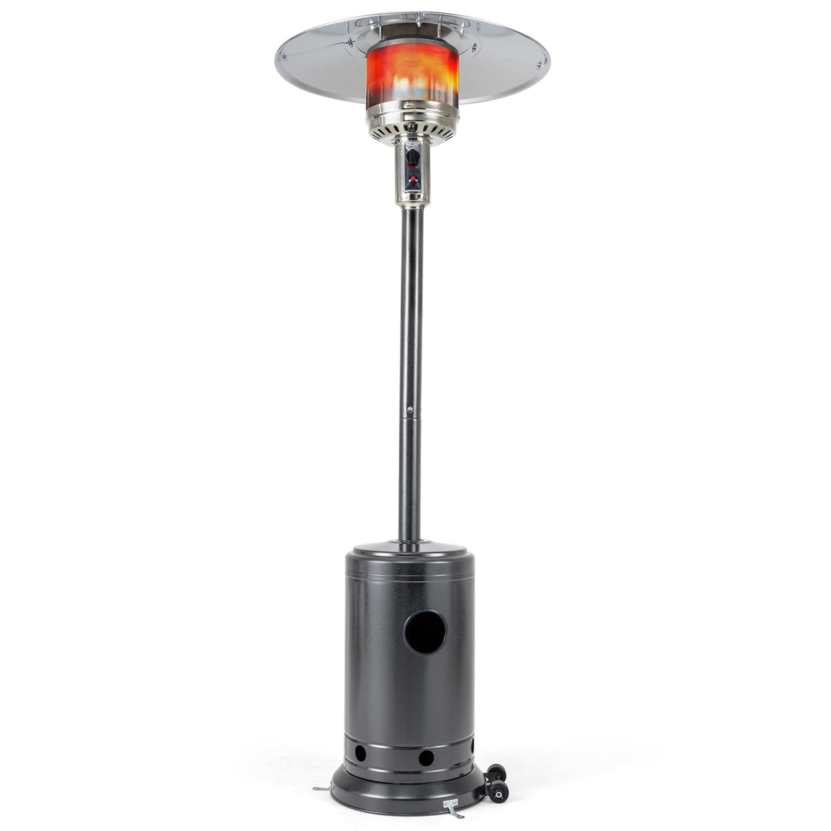 50 000 BTU Patio Propane Gas Heater with Stainless Steel Burner-Gray