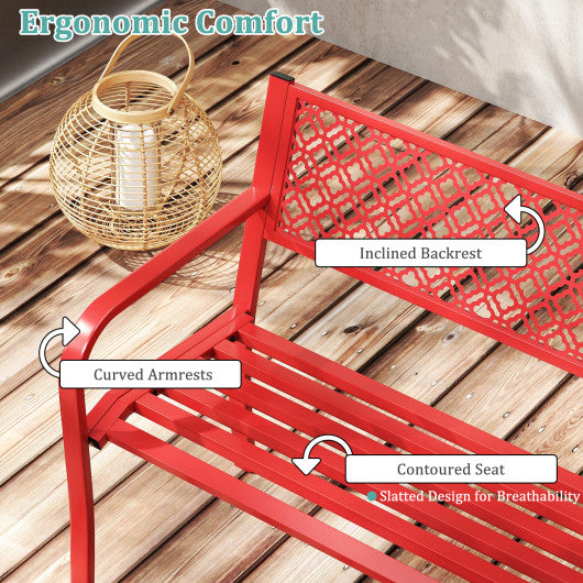 Acacia Wood Outdoor 48" Long Patio Dining Bench-1 Pieces