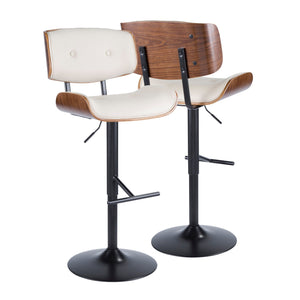 Lombardi - Mid Century Modern Adjustable Barstool by Couch.com