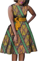 Batik Printed Cotton Dress and Skirt Combo