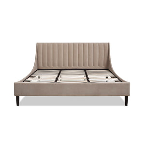 Aspen - Vertical Tufted Modern Headboard Platform Bed Set by Couch.com