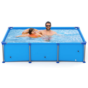 690/978/1158/1617 Gal Outdoor Family Swimming Pool with Metal Frame-6 ft