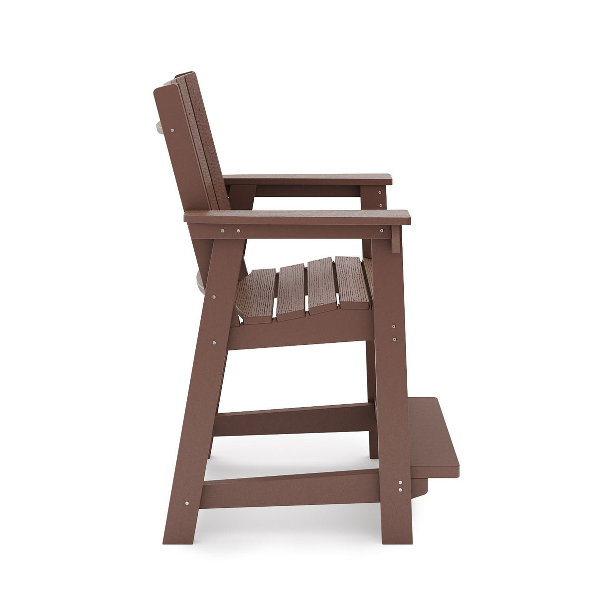 Modern Counter Chair Sleek HDPE Poly Lumber For Dining, Patio, And Garden Comfort by Couch.com