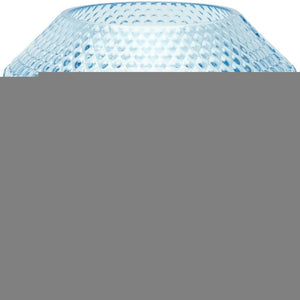 8" Pale Blue Geometric Cylinder Glass Table Vase