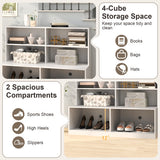 Rectangle Coffee Table Rubber Wood Base with Cross-Shaped Base-Gray
