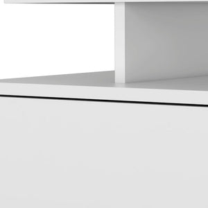 12" Wood One Drawer Floating Nightstand