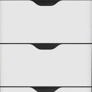 18" White Five Drawer Dresser