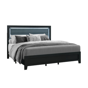 Carlos - Queen Bed With LED - Black by Couch.com