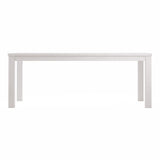 35" Gray Solid Wood Dining Table