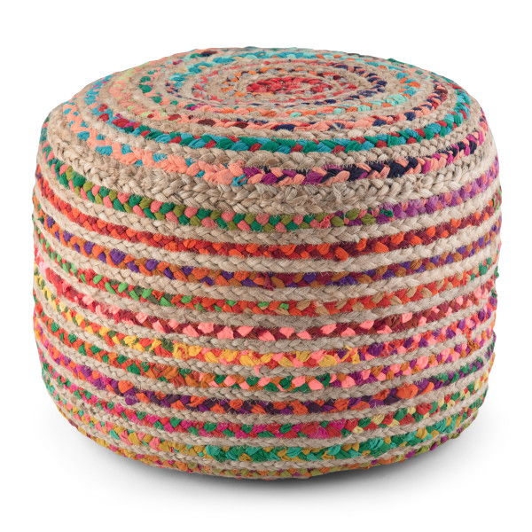 Margo - Handcrafted Round Pouf by Couch.com