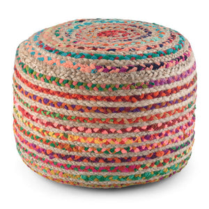 Margo - Handcrafted Round Pouf by Couch.com