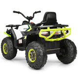 12 V Kids Electric 4-Wheeler ATV Quad with MP3 and LED Lights-Black