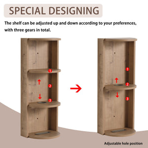 Bathroom Wall Mounted Storage Rack With Float Mounting Design