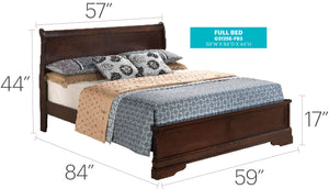 Sleigh Bed With Low Footboard by Couch.com