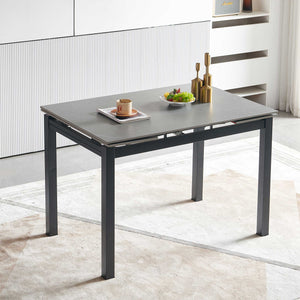 Ceramic Modern Rectangular Expandable Dining Room Table For Space-Saving Kitchen Small Space Table by Couch.com