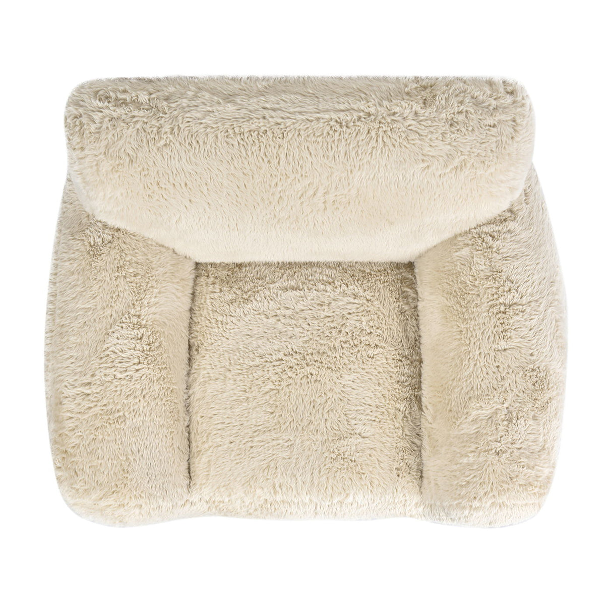 Summit - Faux Sheepskin Overstuffed Arm Chair - Cream Beige by Couch.com